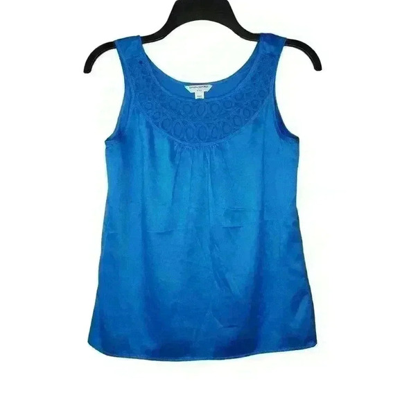 Banana Republic Factory women's royal blue polyester blouse size PXXS - Picture 1 of 8